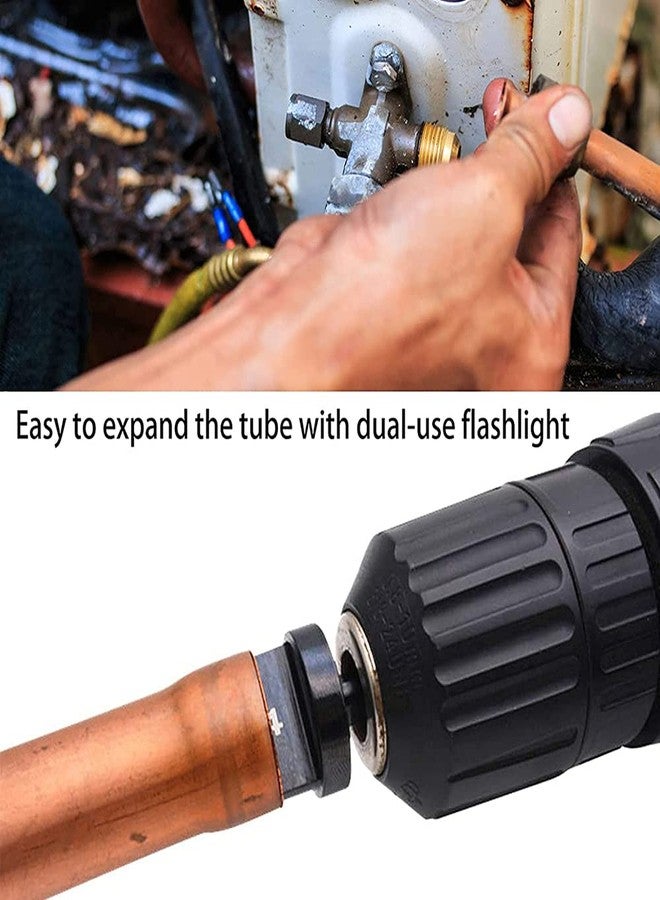 Eyech 5pc Copper Tube Expander 1/4 Inch Hex Copper Pipe Swaging Tool Drill Bit Flaring Set for HVAC Air Conditioner Repairing Swage Tools - Image 4